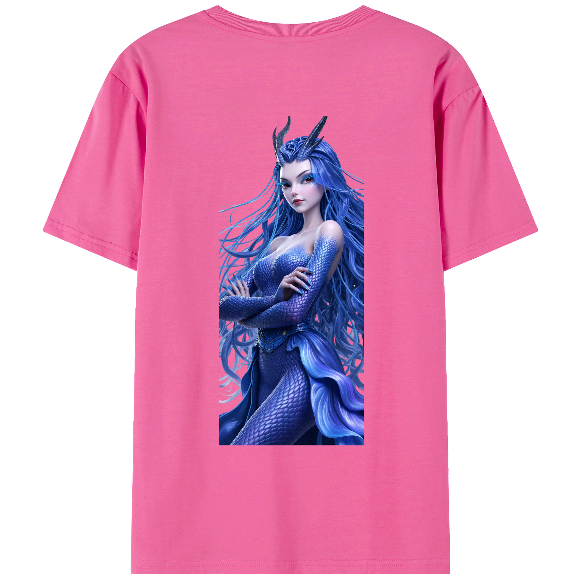 （画像用） Ne Zha 2 ナタ 魔童の大暴れ レディース半袖Tシャツ(バックプリント)